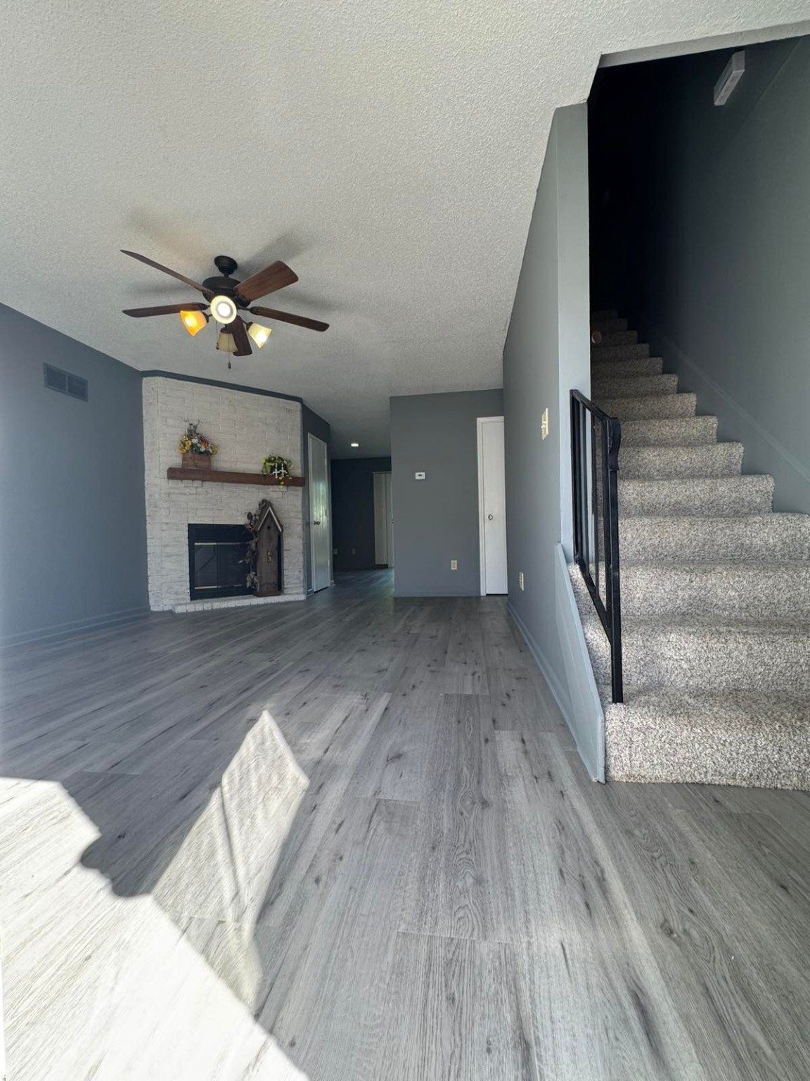 Renovated open living area